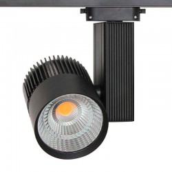 Foco carril Monofásico CRONOLUX Chip CREE led,, negro, 35W