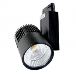 Foco carril Monofásico CRONOLUX Chip CREE led,, negro, 35W