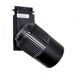 Foco carril Monofásico CRONOLUX Chip CREE led,, negro, 35W