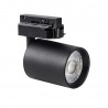 Foco carril Monofásico PIKE RAIL LED negro 10W, 5-CCT, Triac regulable