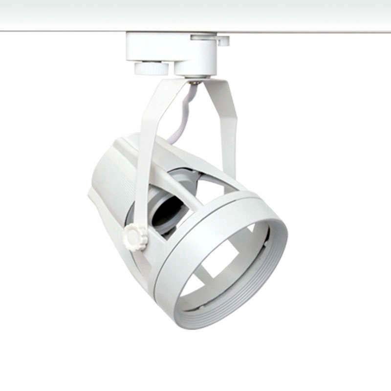 Foco LED RAIL DOKOS Housing E27 blanco carril Trifásico