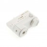Conector foco a carril trifásico, blanco