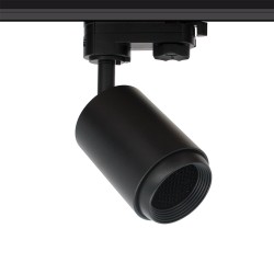 Foco carril Monofásico mini CRONOLUX RAIL LED negro 12W, CRI90