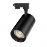 Foco carril Monofásico PIKE RAIL LED negro 30W, CCT, Triac regulable