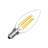 Bombilla Vela filamento Led E14 COB 4W