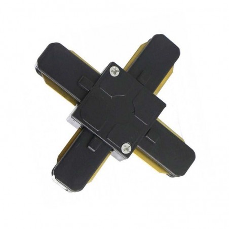 Unión X carril monofásico, negro