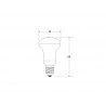 Bombilla LED E14, R39 frost 4W