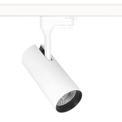 Foco carril Monofásico PROLUX 25W, blanco, CRI 90