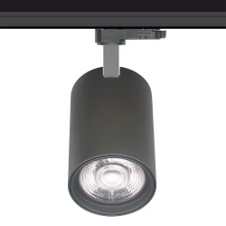 Foco carril Monofásico CRONOLUX chip CREE led, negro 30W, Pescadería