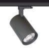 Foco carril Monofásico CRONOLUX chip CREE led, negro 30W, Pescadería