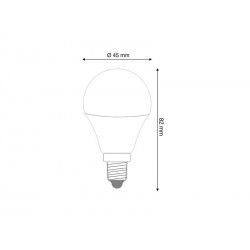 Bombilla LED Bulb E14 frost 6W