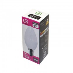 Bombilla LED Vela E14 frost 6W