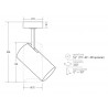Foco Superficie 33W PROLUX Chip Led CREE, driver Tridonic