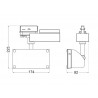Foco carril Trifásico CRONOLUX RAIL LED 38W