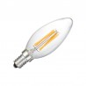 Pack 10 x Bombilla Filamento LED Vela E14 COB 4W