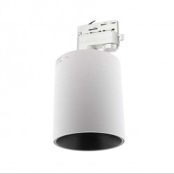 Foco carril blanco PROLUX Rail Housing Round Ø110