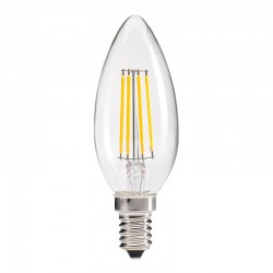 Pack 10 x Bombilla Filamento LED Vela E14 COB 4W