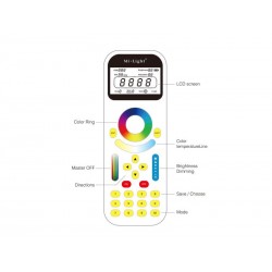 Mando a distancia ALPHA LITE RGB+CCT 99 zonas
