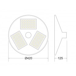 Farola LED Solar URBAN UFO 120W