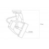 RAIL DOKOS Housing E27 negro monofásico