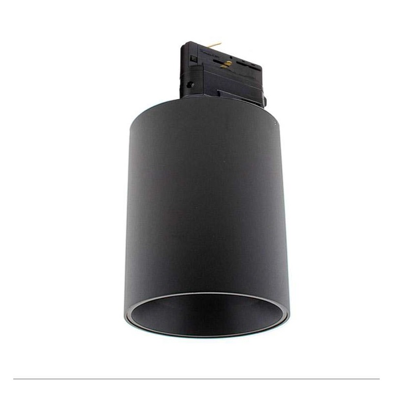 Foco LED Carril Trifásico Negro PROLUX Rail Housing Round Ø135