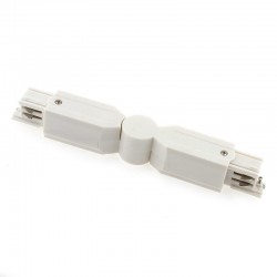 Unión articulada carril trifásico, blanco