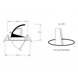 Downlight Led PRICKLUX TUBE 25W