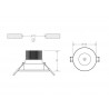 Downlight Led HOTEL R CREE 12W, Regulable