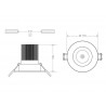 Downlight Led LUXON chip CREE 18W