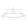 Pack 10 x Downlight BOL, 44W, Certadrive, CCT ajustable, CRI90, UGR17