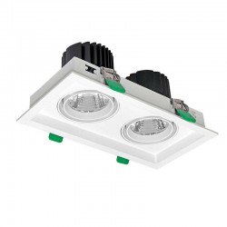 Downlight Led, KARDAN, 2 focos, 60W