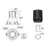 HOTEL Housing Kit  Ø70mm Basculante Titanio 61
