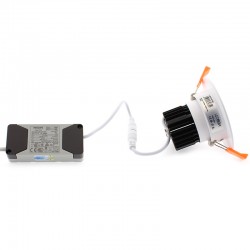 Downlight LUXON Chip Led CREE + Driver Regulable Triac, 9W