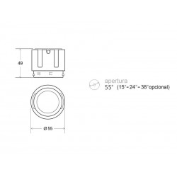 HOTEL SPOT LED Ø55, 9W, CRI90 Profesional