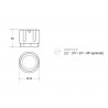 HOTEL SPOT LED Ø55, 9W, CRI90 Profesional