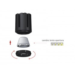 HOTEL SPOT LED Ø55, 9W, CRI90 Profesional