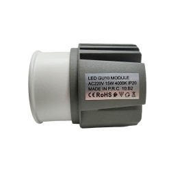 Módulo Led BRIDGELUX 15W, CRI92, UGR13, GU10