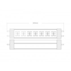 Tubo LED T8 especial Carnicerias, 9W, 60cm