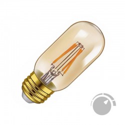 Bombilla Led E27 COB filamento GOLD 4W, Ø45x110mm, Regulable