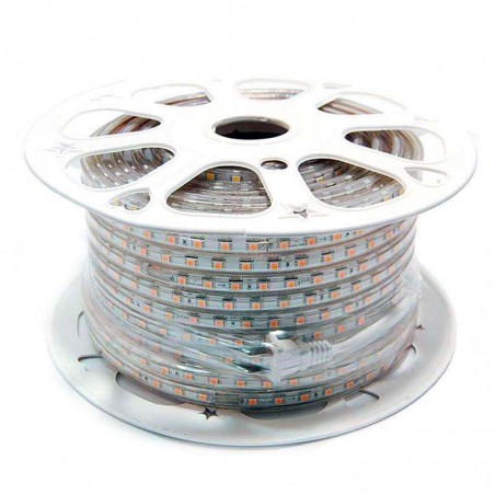 Tira LED 220V SMD5050, 60Led/m, carrete 50 metros, PINK