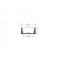Barra LED Profresh PR2 Chip OSRAM, DC24V, 22W, 200cm, Carnes y Frutas