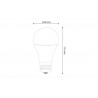 Bombilla LED E27, A60, 10W, 12/24V AC/DC