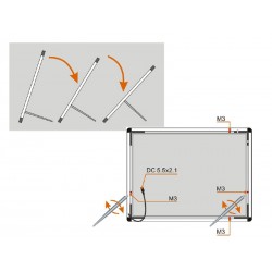Set 2 soportes de mesa Display Slim LED