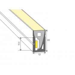 Led NEON Flex, 12x20mm, DC24V, 120Led/m, 5m