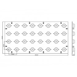 Hoja flexible IP20, 240*480mm, 32led, DC24V, 25W