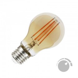 Bombilla Led E27 COB filamento GOLD 8W, Ø60x106mm, Regulable
