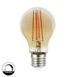 Bombilla Led E27 COB filamento GOLD 8W, Ø60x106mm, Regulable