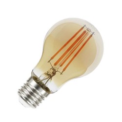 Bombilla Led E27 COB filamento GOLD 8W, Ø60x106mm, Regulable