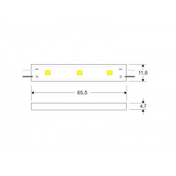 Módulo Led ABS Monocolor, 3xSMD2835, 0,6W