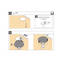 Iluminación vitrinas TIP, 1W